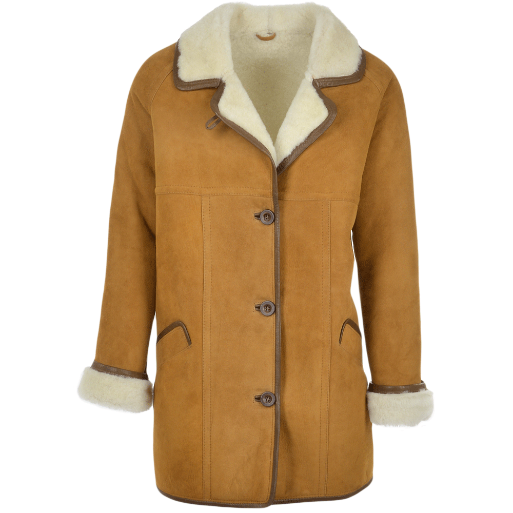 Sheepskin Coat Tan : Florence