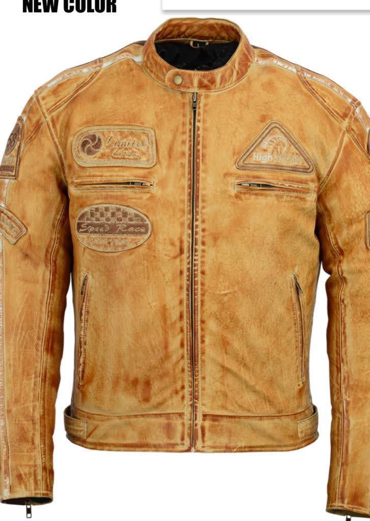 Desert Storm Leather Jacket Biker Style