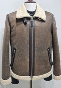 Heritage Aviator Shearling Leather Jacket