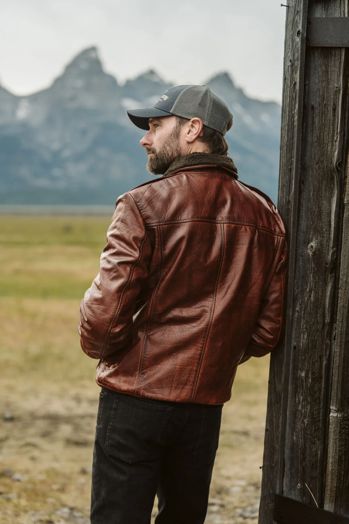 Buffalo-Grain-leather-Maverick-Bomber-Jacket-FW24-lifestyle-1_2000x