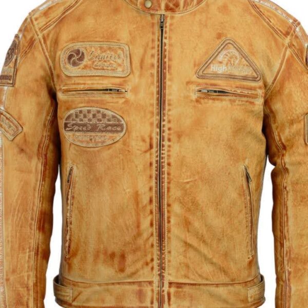 Desert Storm Leather Jacket Biker Style