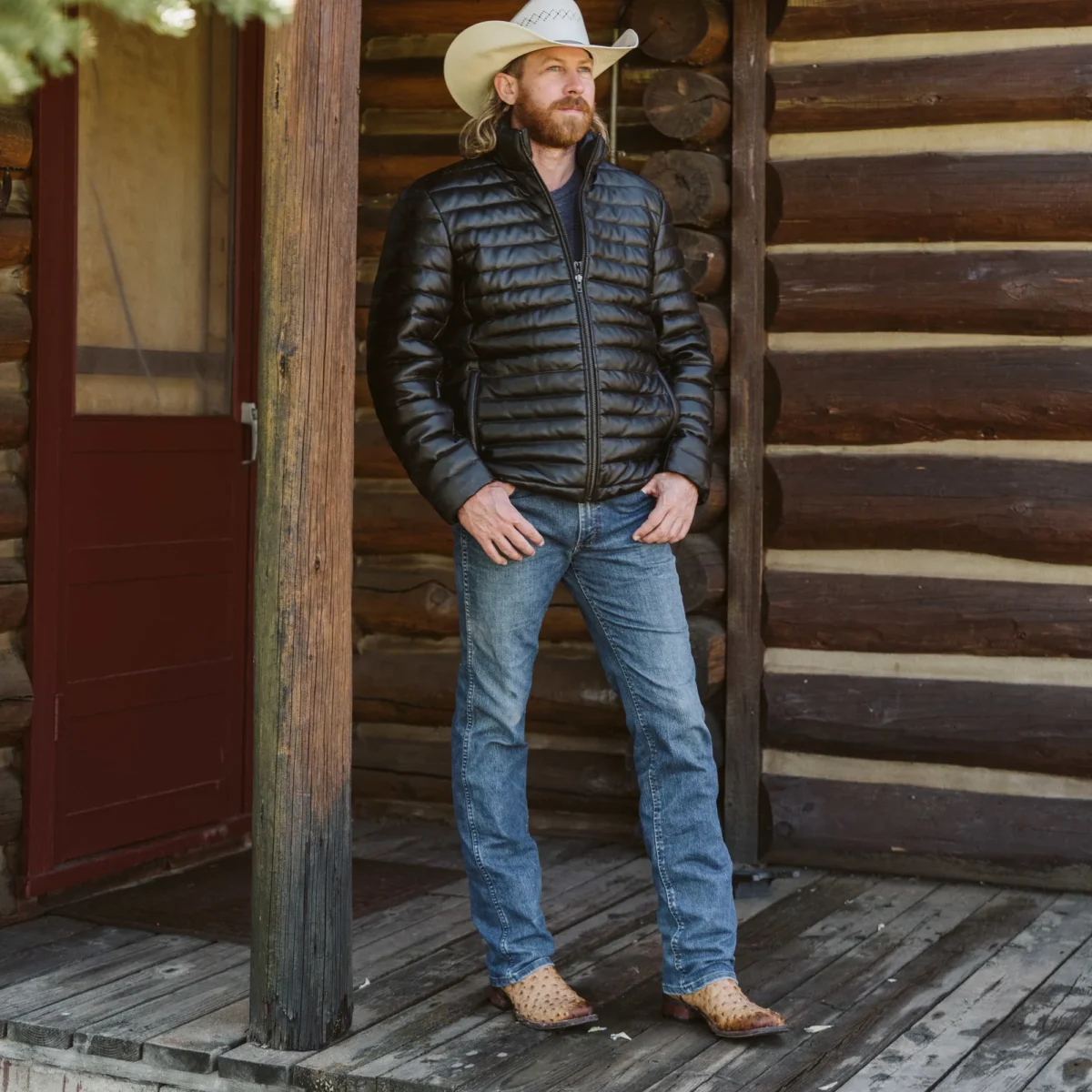 Bridger Leather Down Jacket - Image 5